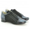 Damen Casual Schuhe 645 kombiniert schwarzer Lack