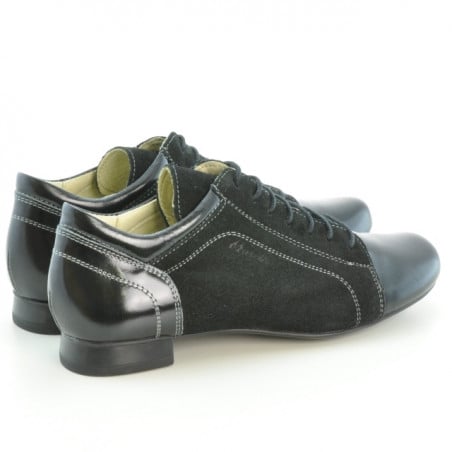 Damen Casual Schuhe 645 kombiniert schwarzer Lack