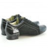 Damen Casual Schuhe 645 kombiniert schwarzer Lack