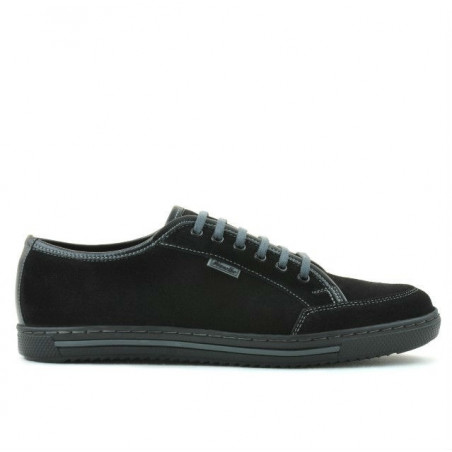 Herren Freizeitschuhe / Sportschuhe 775 schwarz Velours