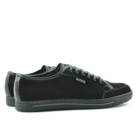Herren Freizeitschuhe / Sportschuhe 775 schwarz Velours
