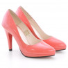 Elegante Damenschuhe 1233 Lackrot Koralle