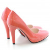 Elegante Damenschuhe 1233 Lackrot Koralle