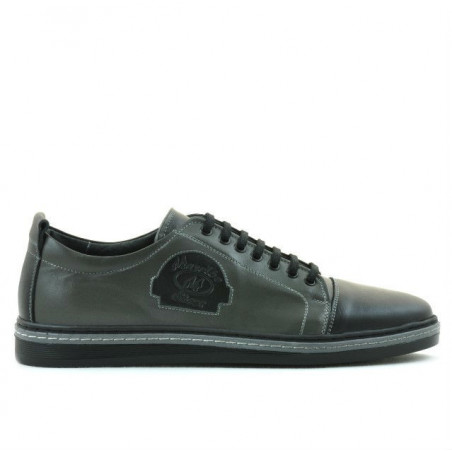 Herrenschuhe casual/sport 766 schwarz+grau