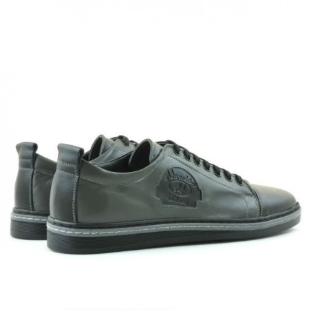 Herrenschuhe casual/sport 766 schwarz+grau