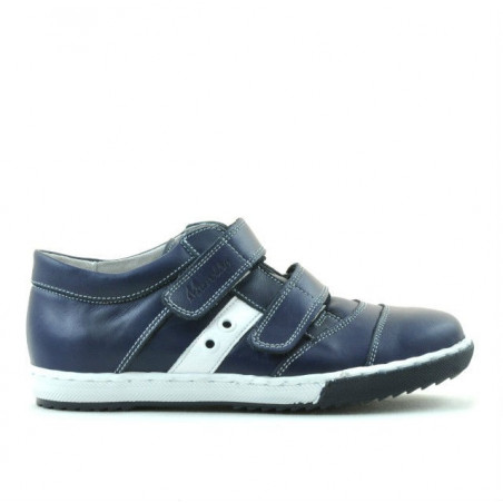 Kinderschuhe 134 Indigo+Weiß