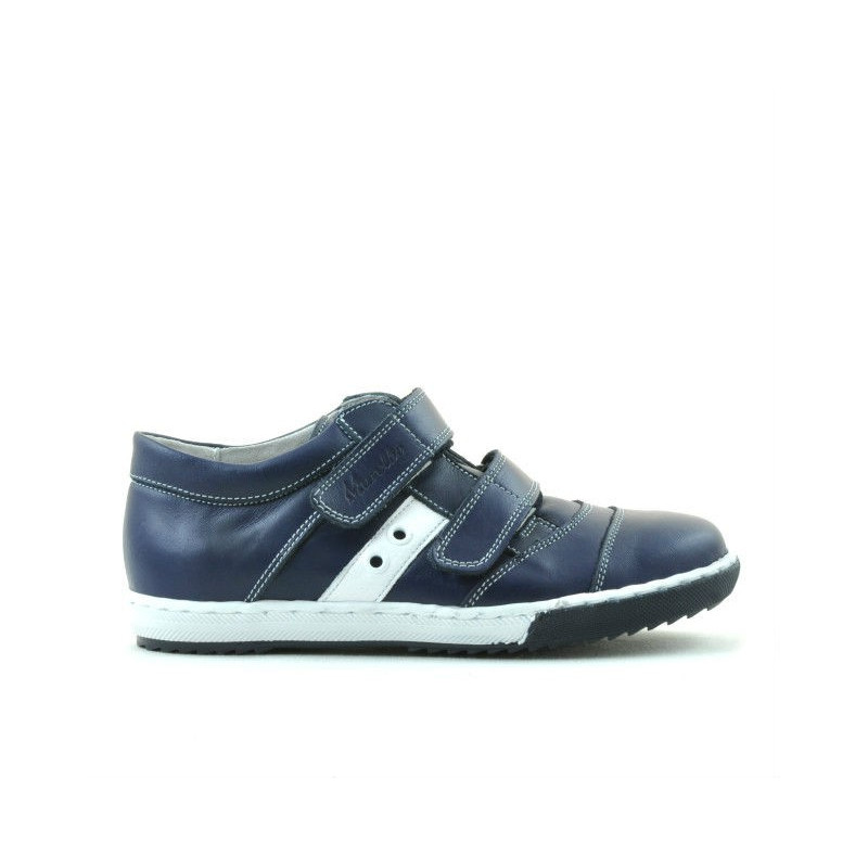 Kinderschuhe 134 Indigo+Weiß
