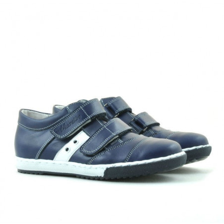 Kinderschuhe 134 Indigo+Weiß