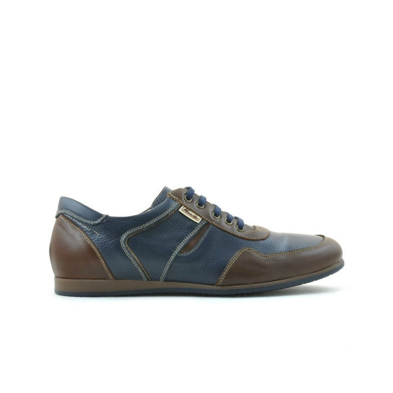 Herrensportschuhe 860 braun+indigo