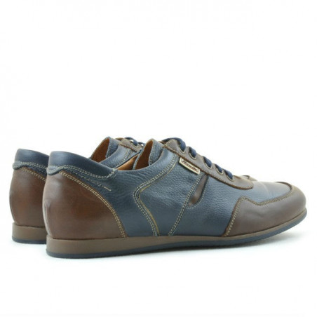 Herrensportschuhe 860 braun+indigo