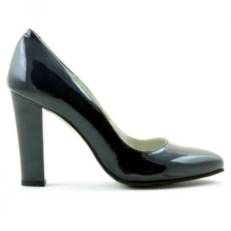 Elegante Damenschuhe 1214 Lack Indigo