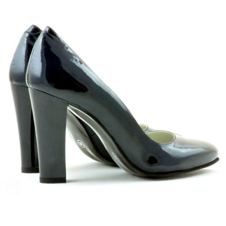 Elegante Damenschuhe 1214 Lack Indigo