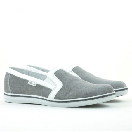Lässige Herrenschuhe 870 grau Velours