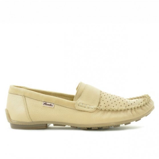 Herrenmokassins 737p beige perforiert Herrenmokassins 737p beige perforiert