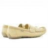 Herrenmokassins 737p beige perforiert