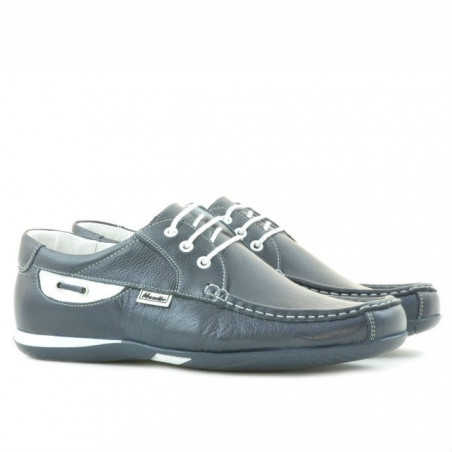 Herrenschuhe 718 indigo+weiß