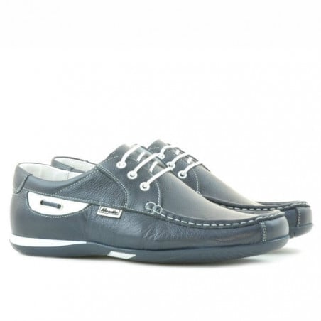 Herrenschuhe 718 indigo+weiß