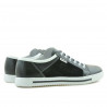Herrensportschuhe 851 schwarz+weiß