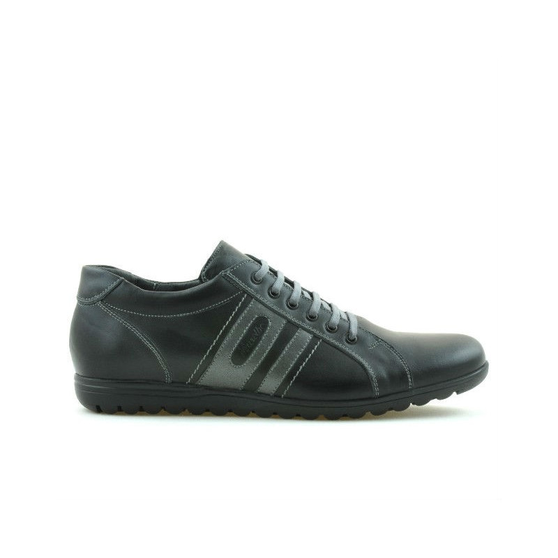 Herren Sportschuhe 747 schwarz+grau