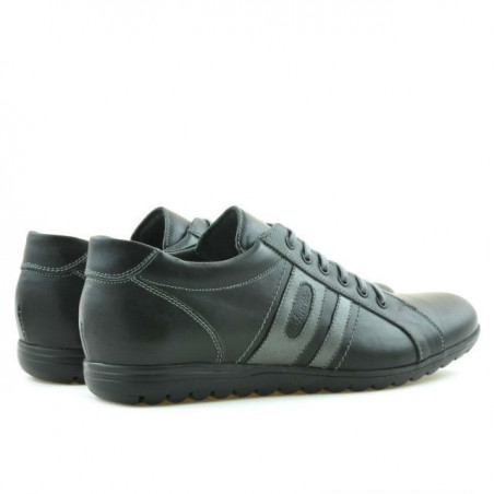 Herren Sportschuhe 747 schwarz+grau