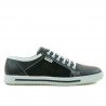 Herrensportschuhe 851 schwarz+weiß