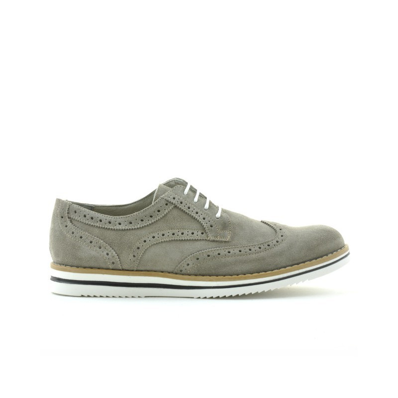 Herren Freizeitschuhe 866 sandfarben Velours