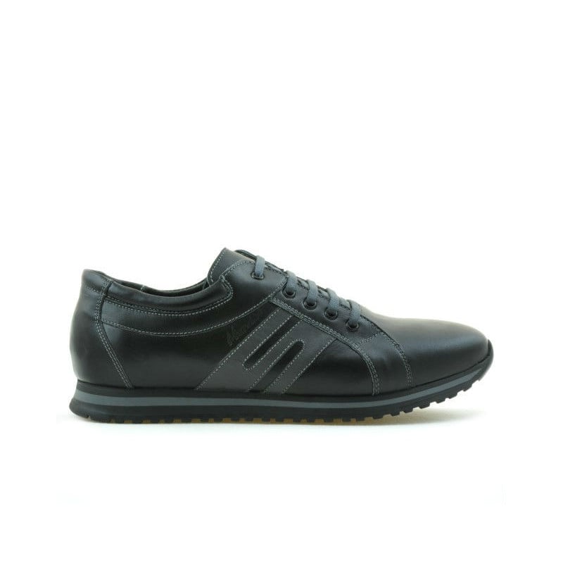 Herren-Sportschuhe 768 schwarz+grau