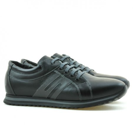 Herren-Sportschuhe 768 schwarz+grau