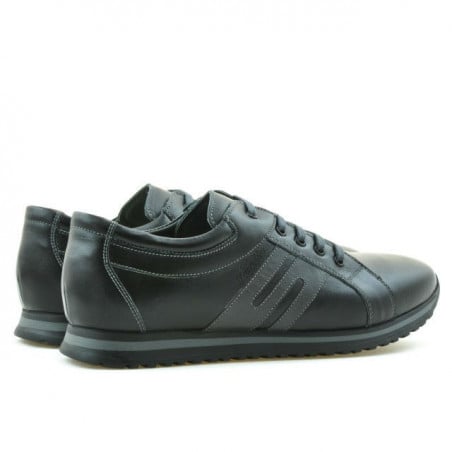 Herren-Sportschuhe 768 schwarz+grau
