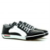 Herrensportschuhe 707 schwarz+weiß