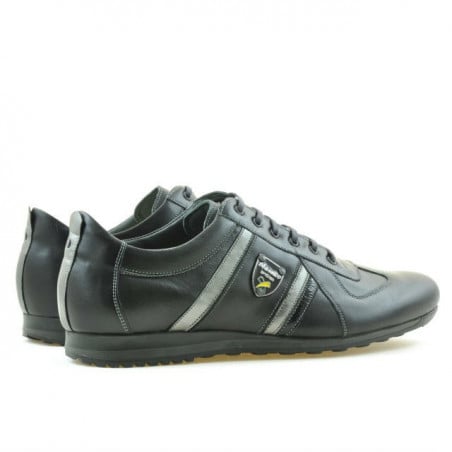 Herren Sportschuhe (große Größen) 711m schwarz+grau