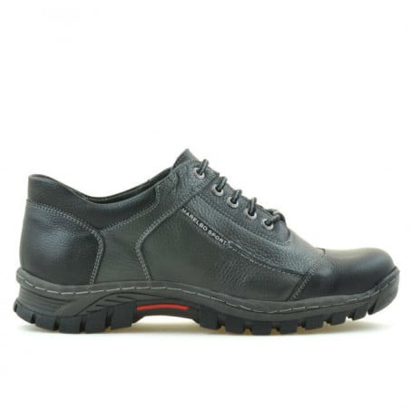 Herrensportschuhe 852 schwarz+grau