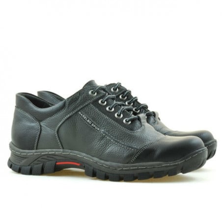 Herrensportschuhe 852 schwarz+grau