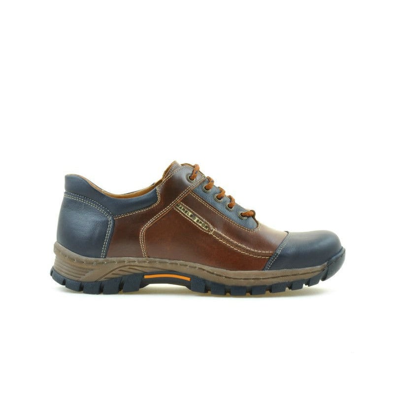 Herrensportschuhe 852 braun+indigo