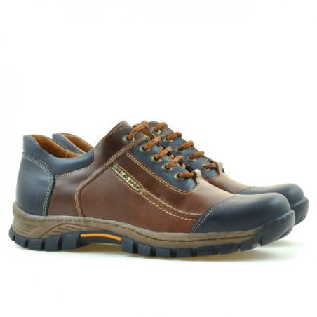 Herrensportschuhe 852 braun+indigo