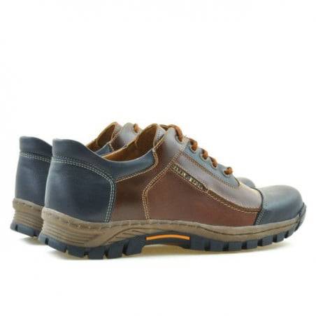 Herrensportschuhe 852 braun+indigo
