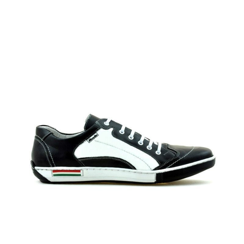 Herrensportschuhe 707 schwarz+weiß