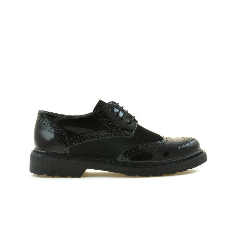 Damenschuhe casual 663 in Kombination mit schwarzem Lack