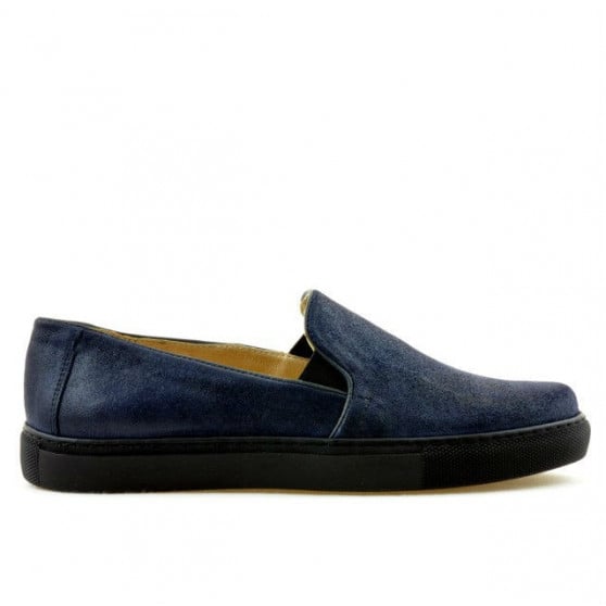 Damen-Sportschuhe 658 in satiniertem Indigo Damen-Sportschuhe 658 in satiniertem Indigo