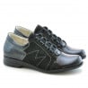 Damen Freizeitschuhe 608 kombiniert Lack Schwarz