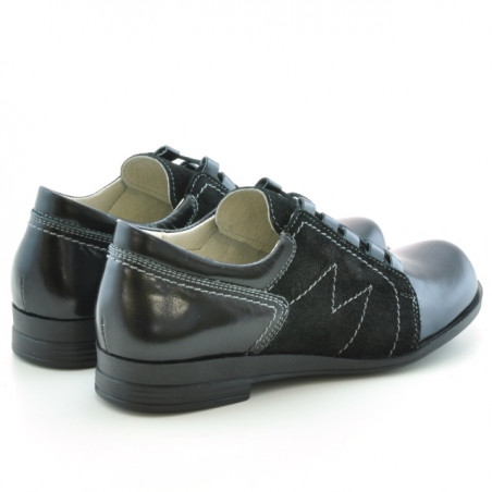 Damen Freizeitschuhe 608 kombiniert Lack Schwarz