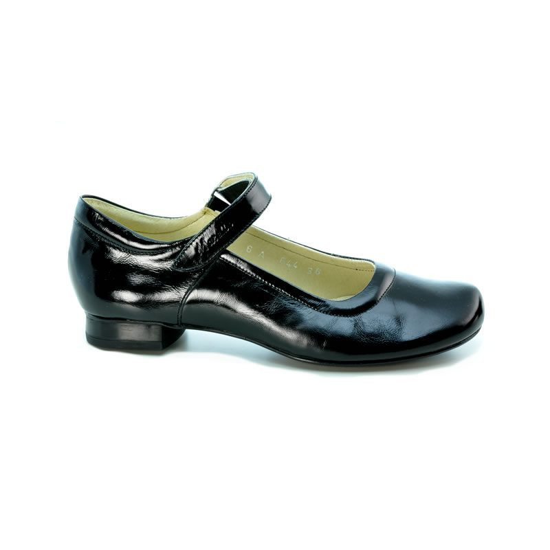 Damen Freizeitschuhe 644 Lack Schwarz