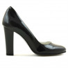 Elegante Damenschuhe 1214 Lack Schwarz