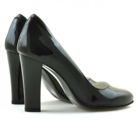 Elegante Damenschuhe 1214 Lack Schwarz