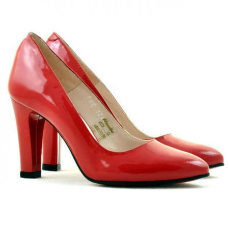Elegante Damenschuhe 1243 rot Lackleder