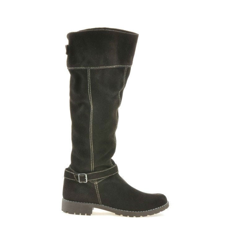 Damenstiefel 3225 Kaffee Veloursleder