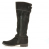 Damenstiefel 3225 Kaffee Veloursleder