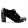 Damen Freizeitschuhe 667 in kombinierter schwarzer Lackoptik