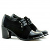 Damen Freizeitschuhe 667 in kombinierter schwarzer Lackoptik