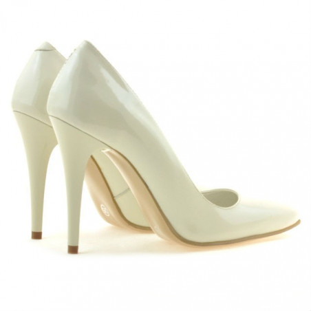 Elegante Damenschuhe 1241 Lack Beige01